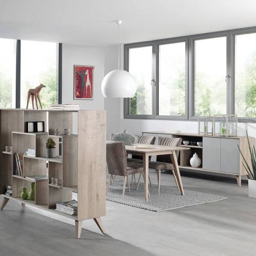 Design scandinave - meuble Tv en chêne massif personnalisable