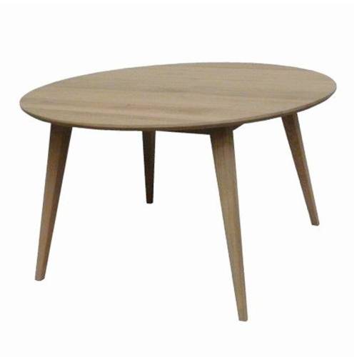 Table de salle ronde. Meubles scandinaves en chêne massif