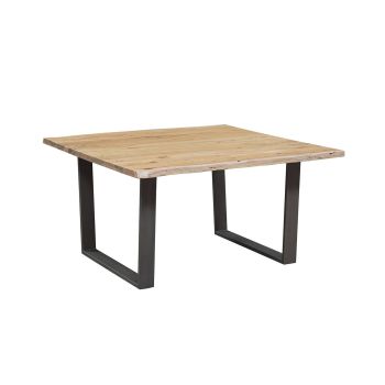 Petite table carrée à rallonges en acacia