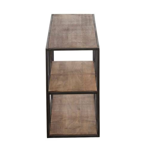 Etagere basse bois metal | Manguier Stockholm