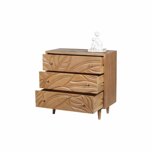 Commode sculptée 3 tiroirs | Manguier Floria